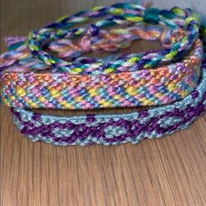 3 Adjustable Friendship Bracelets